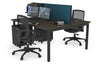 Quadro Square Legs 2 Person Office Workstation [1400L x 700W] - Thumbnail 80 