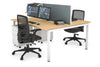 Quadro Square Legs 2 Person Office Workstation [1400L x 700W] - Thumbnail 20 