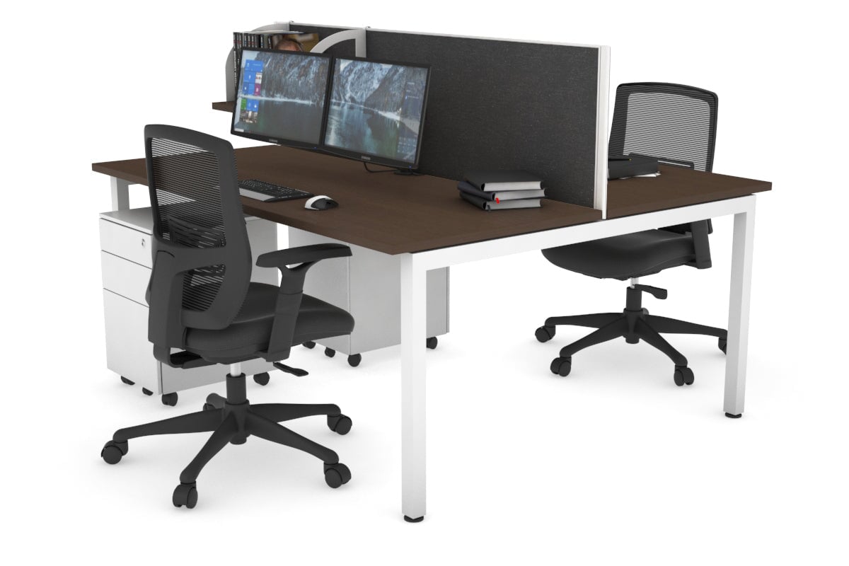 Quadro Square Leg 2 Person Office Workstations [1800L x 700W] Jasonl 