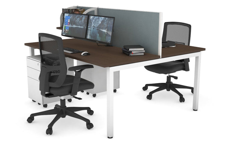 Quadro Square Leg 2 Person Office Workstations [1800L x 700W] Jasonl 