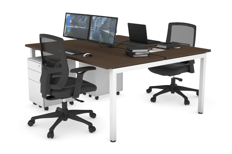 Quadro Square Leg 2 Person Office Workstations [1800L x 700W] Jasonl 