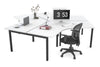 Quadro Square Legs 3 Person 120 Degree Office Workstation - Thumbnail 9 