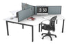 Quadro Square Legs 3 Person 120 Degree Office Workstation - Thumbnail 15 