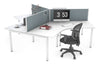 Quadro Square Legs 3 Person 120 Degree Office Workstation - Thumbnail 7 