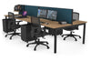 Quadro Square Legs 4 Person Office Workstation [1800L x 700W] - Thumbnail 72 