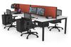 Quadro Square Legs 4 Person Office Workstation [1800L x 700W] - Thumbnail 48 