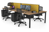 Quadro Square Legs 4 Person Office Workstation [1800L x 700W] - Thumbnail 70 