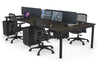 Quadro Square Legs 4 Person Office Workstation [1800L x 700W] - Thumbnail 77 
