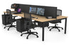 Quadro Square Legs 4 Person Office Workstation [1800L x 700W] - Thumbnail 63 
