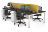Quadro Square Legs 4 Person Office Workstation [1800L x 700W] - Thumbnail 38 