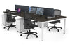 Quadro Square Legs 4 Person Office Workstation [1800L x 700W] - Thumbnail 35 