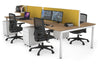 Quadro Square Legs 4 Person Office Workstation [1800L x 700W] - Thumbnail 28 