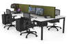 Quadro Square Legs 4 Person Office Workstation [1800L x 700W] - Thumbnail 50 
