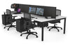 Quadro Square Legs 4 Person Office Workstation [1800L x 700W] - Thumbnail 53 