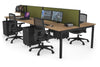 Quadro Square Legs 4 Person Office Workstation [1800L x 700W] - Thumbnail 71 