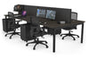 Quadro Square Legs 4 Person Office Workstation [1800L x 700W] - Thumbnail 84 