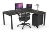 Quadro Square Legs - L Shaped Corner Office Desk [1600L x 1550W with Cable Scallop] - Thumbnail 41 