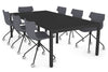 Quadro Square Legs Modern Boardroom Table [2400L x 1200W] - Thumbnail 13 