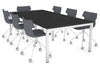 Quadro Square Legs Modern Boardroom Table [2400L x 1200W] - Thumbnail 5 