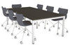 Quadro Square Legs Modern Boardroom Table [2400L x 1200W] - Thumbnail 8 