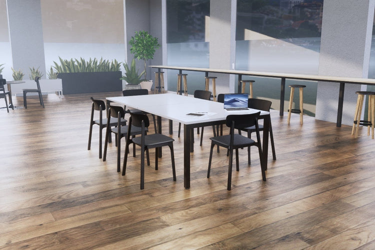 Quadro Square Leg Modern Boardroom Table [2400L x 1200W] Jasonl 
