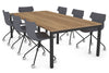 Quadro Square Legs Modern Boardroom Table [2400L x 1200W] - Thumbnail 14 