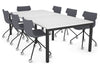 Quadro Square Legs Modern Boardroom Table [2400L x 1200W] - Thumbnail 9 