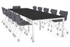 Quadro Square Legs Modern Boardroom Table [3600L x 1200W] - Thumbnail 6 