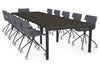 Quadro Square Legs Modern Boardroom Table [3600L x 1200W] - Thumbnail 1 