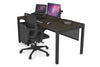 Quadro Square Legs Office Desk [1400L x 800W with Cable Scallop] - Thumbnail 43 
