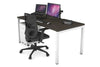 Quadro Square Legs Office Desk [1400L x 800W with Cable Scallop] - Thumbnail 31 