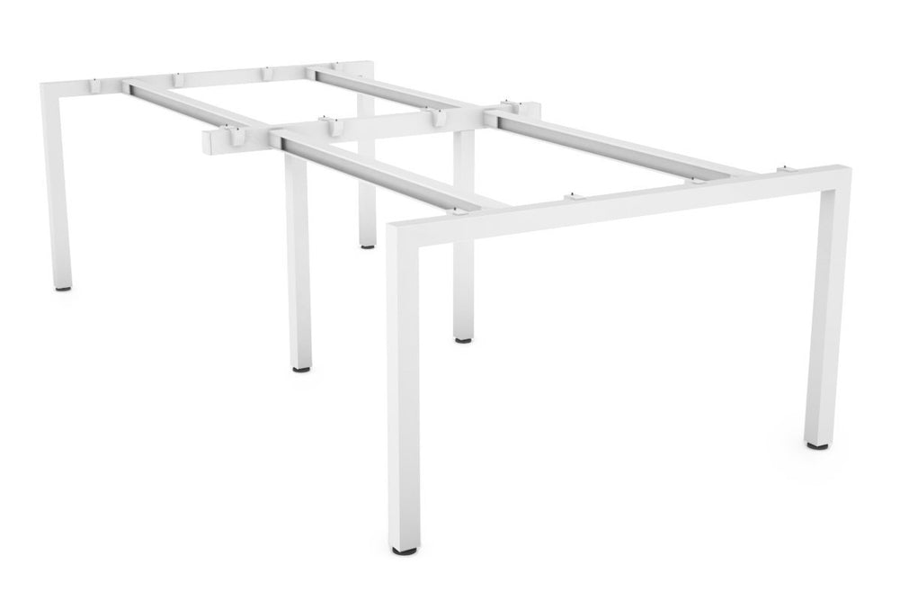 Quadro Square Legs Table Frame [White]-3000 x 1200  