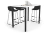 Quadro Square Legs Counter Table [1200L x 700W] - Thumbnail 9 