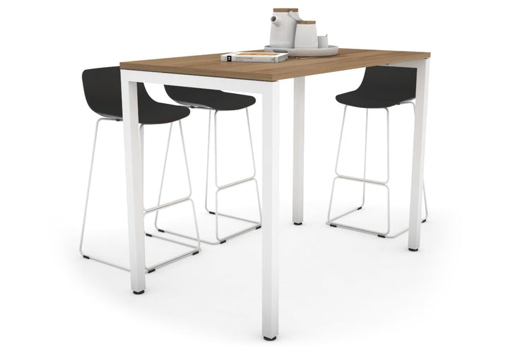 Quadro Square Legs Counter Table [1400L x 700W] Jasonl white leg salvage oak 