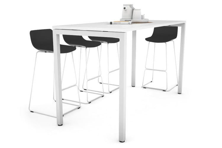 Quadro Square Legs Counter Table [1800L x 700W] Jasonl white leg white 