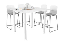  - Quadro Square Leg Counter Table with Radius Corners [1100L x 1100W] - 1