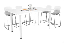  - Quadro Square Leg Counter Table with Radius Corners [1800L x 1100W] - 1