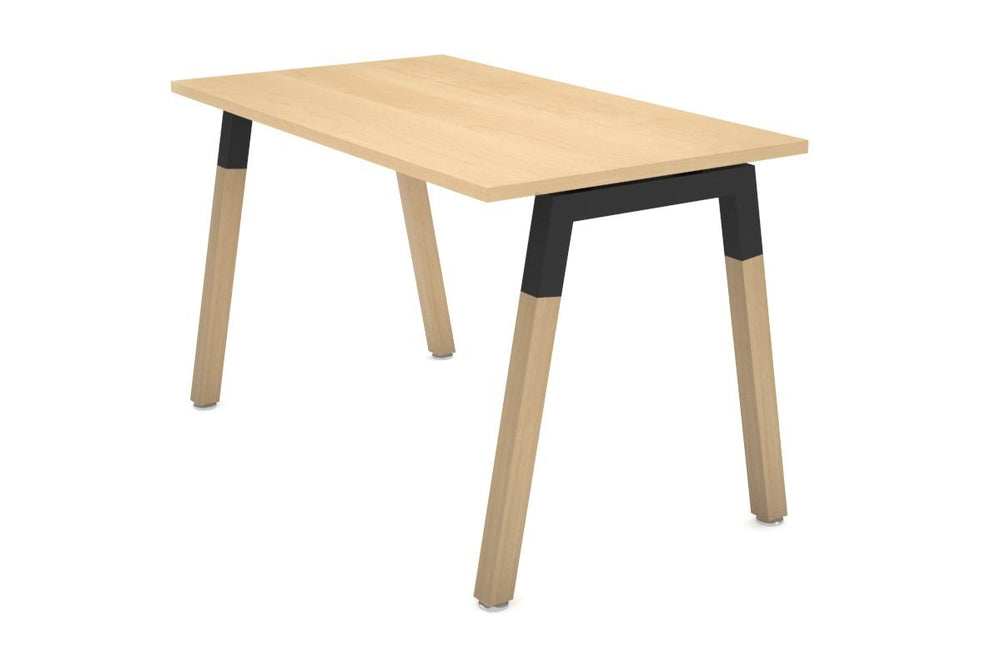 Quadro Wood A Legs Cross Beam Table Frame [Black Cross Beam]-3600x1200  
