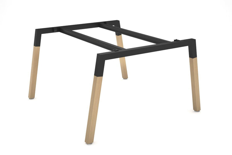 Quadro Wood A Leg Table Frame [Black Cross Beam] Jasonl 1200x1200 