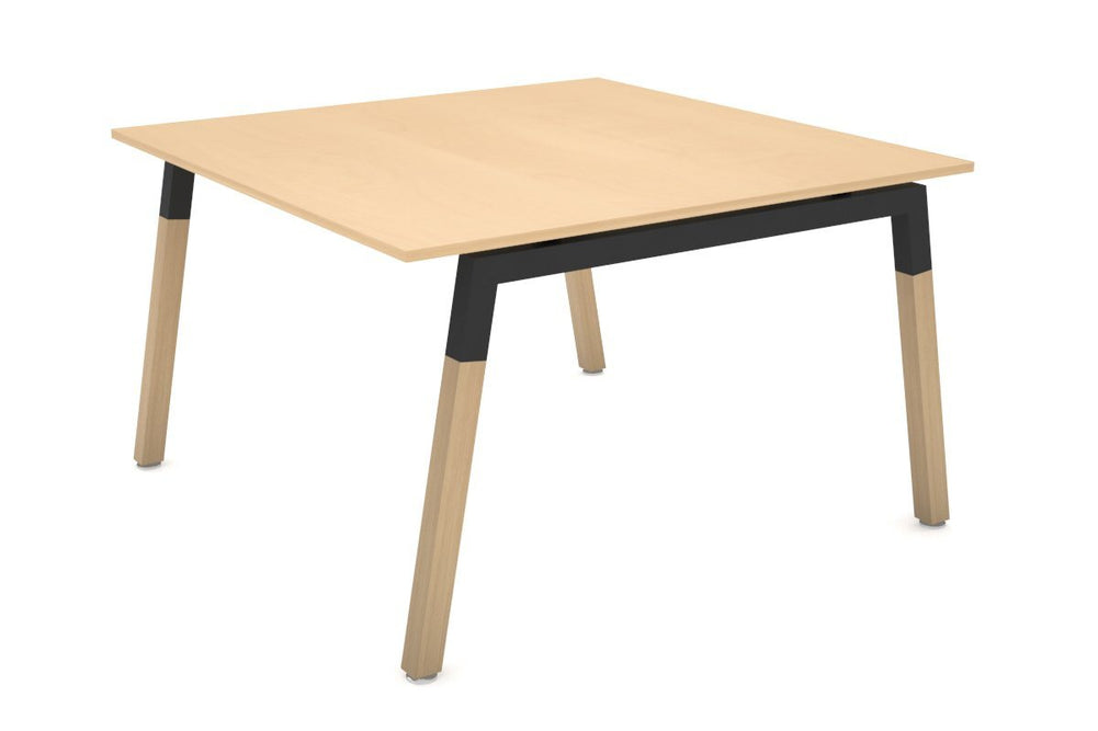 Quadro Wood A Legs Cross Beam Table Frame [Black Cross Beam]-3600x1200  