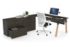 Quadro A Legs Executive Setting - Wood Legs Black Cross Beam [1800L x 700W] - Thumbnail 45 