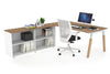 Quadro A Legs Executive Setting - Wood Legs White Cross Beam [1800L x 700W] - Thumbnail 26 