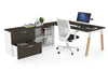 Quadro A Legs Executive Setting - Wood Legs White Cross Beam [1800L x 700W] - Thumbnail 41 