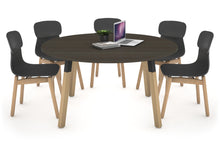  - Quadro Wood Single Leg Round Table [1200 mm] - 1