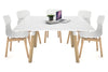 Quadro Wood Legs Square Table [1200L x 1200W] - Thumbnail 1 