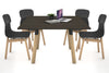 Quadro Wood Legs Square Table [1200L x 1200W] - Thumbnail 10 