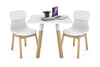 Quadro Wood Legs Square Table [600L x 600W] - Thumbnail 1 