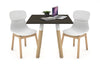 Quadro Wood Legs Square Table [700L x 700W] - Thumbnail 5 
