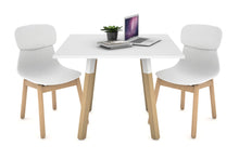  - Quadro Wood Single Leg Square Table [800L x 800W] - 1
