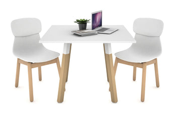  - Quadro Wood Legs Square Table [800L x 800W] - 1